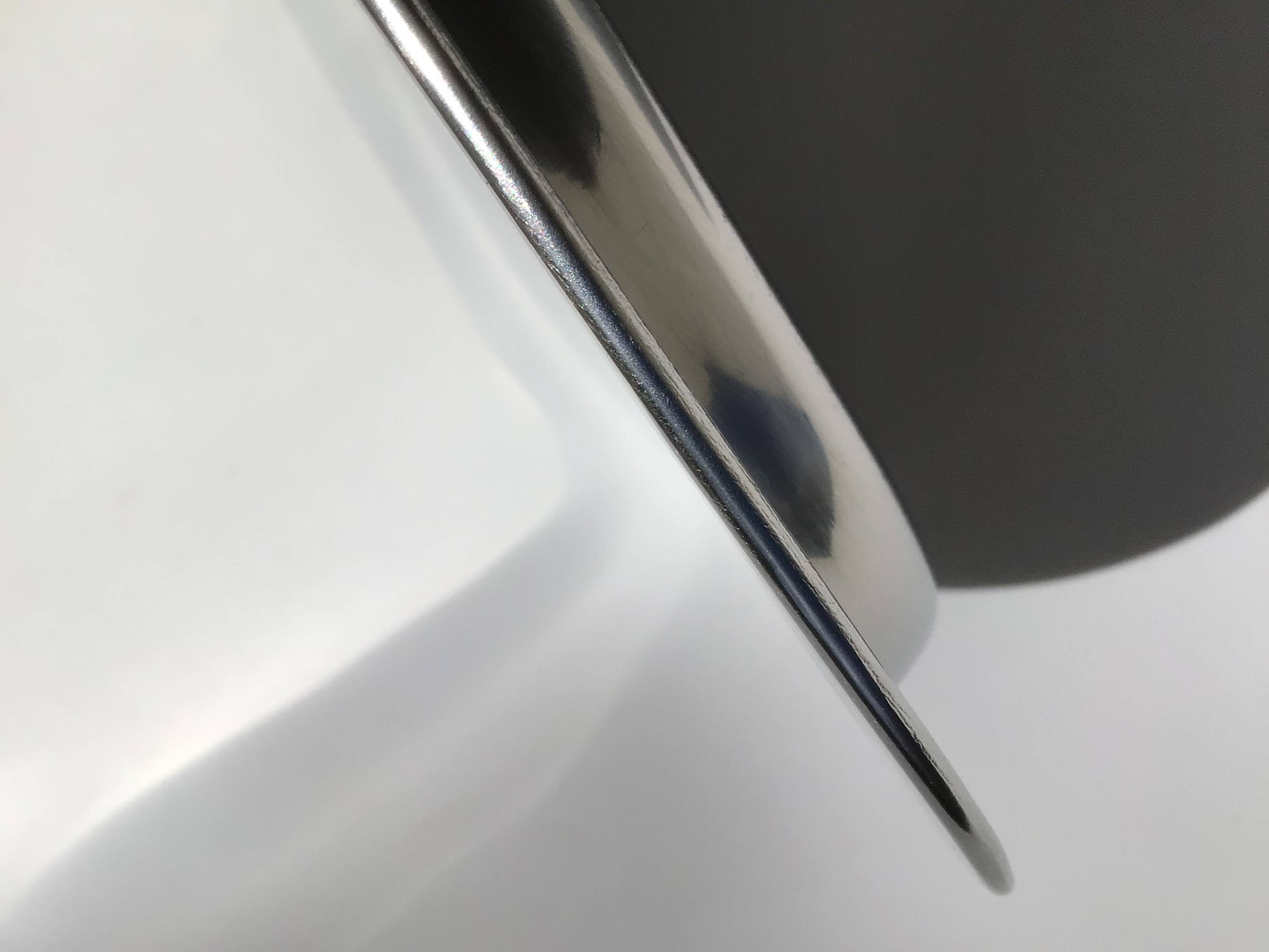 England rectangular stainless steel tray with rounded corners