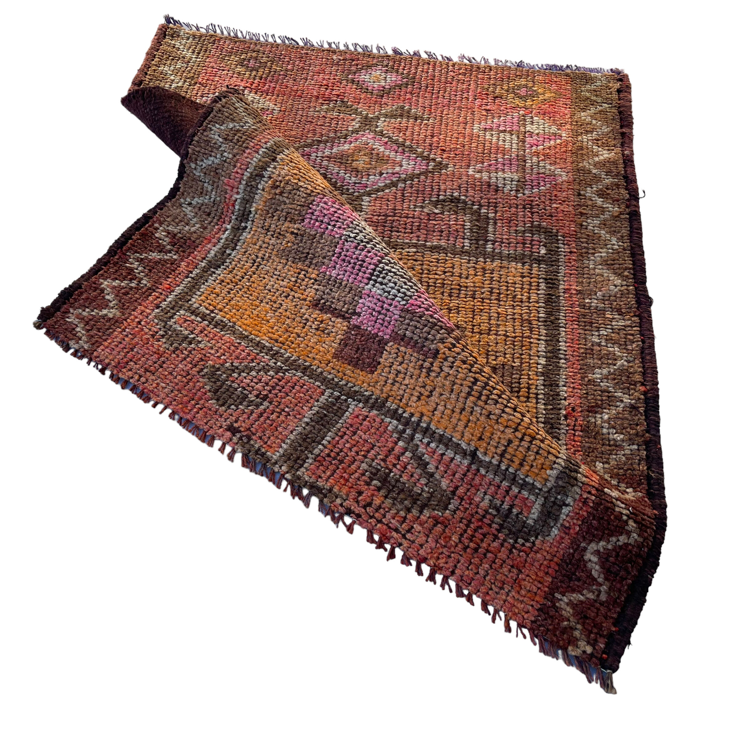 Tapis kurde vintage, 110 x 95 cm
