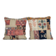 Set of 2 vintage kilim cushion covers 51x51 cm