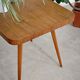 Cesky Nabytek wooden side table, former Czechoslovakia 1960