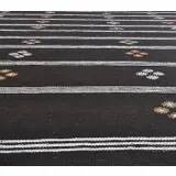 1970s Handwoven Turkish Wool Flatweave Striped Kilim Rug 180x250