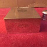 Silver metal perfume bottle