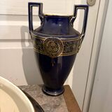 Lot 3 amphora vase boch keramis 1890 bfk fireplace garniture sèvres art deco