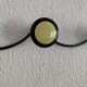 Vintage 1960s banana yellow wall coat rack with 4 hooks - 65 x 7 cm