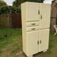 Vintage Mado sideboard with 4 doors and 2 drawers in beige lacquered plywood