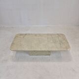 Table basse en marbre italien, années 1970