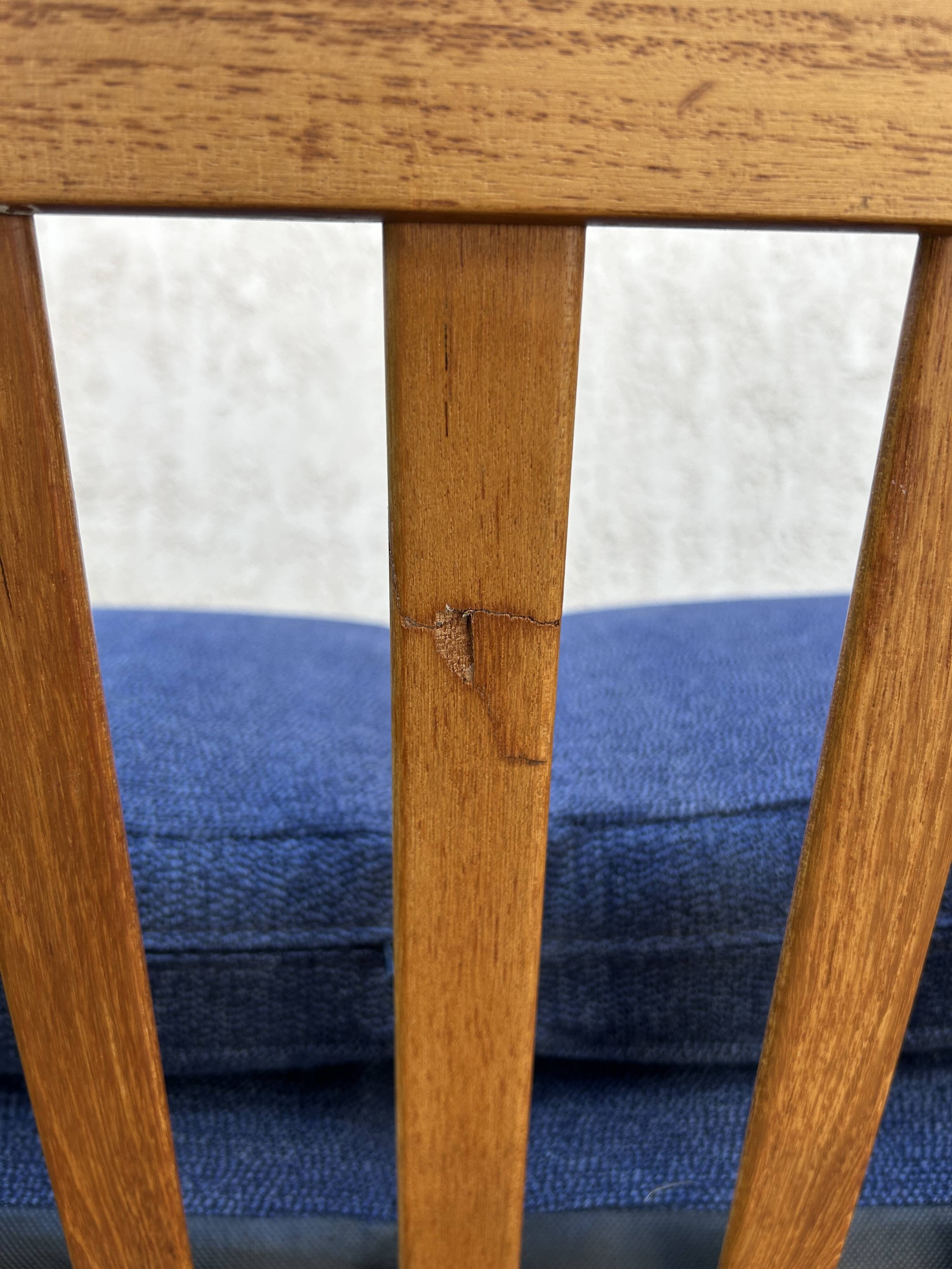 Hans J. Wegner GE265 oak sofa for Getama, Blue, 1960s