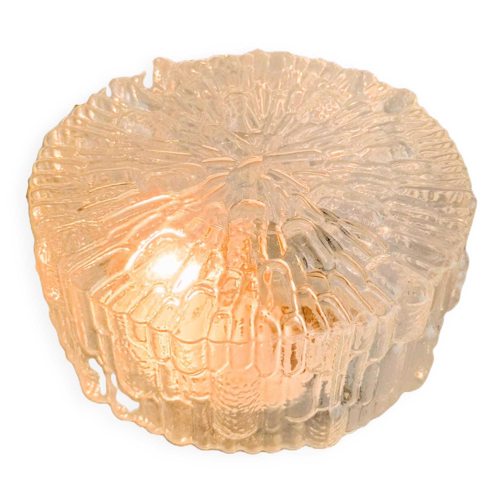 Authentic vintage french ceiling light from the 1960s, pat angem.