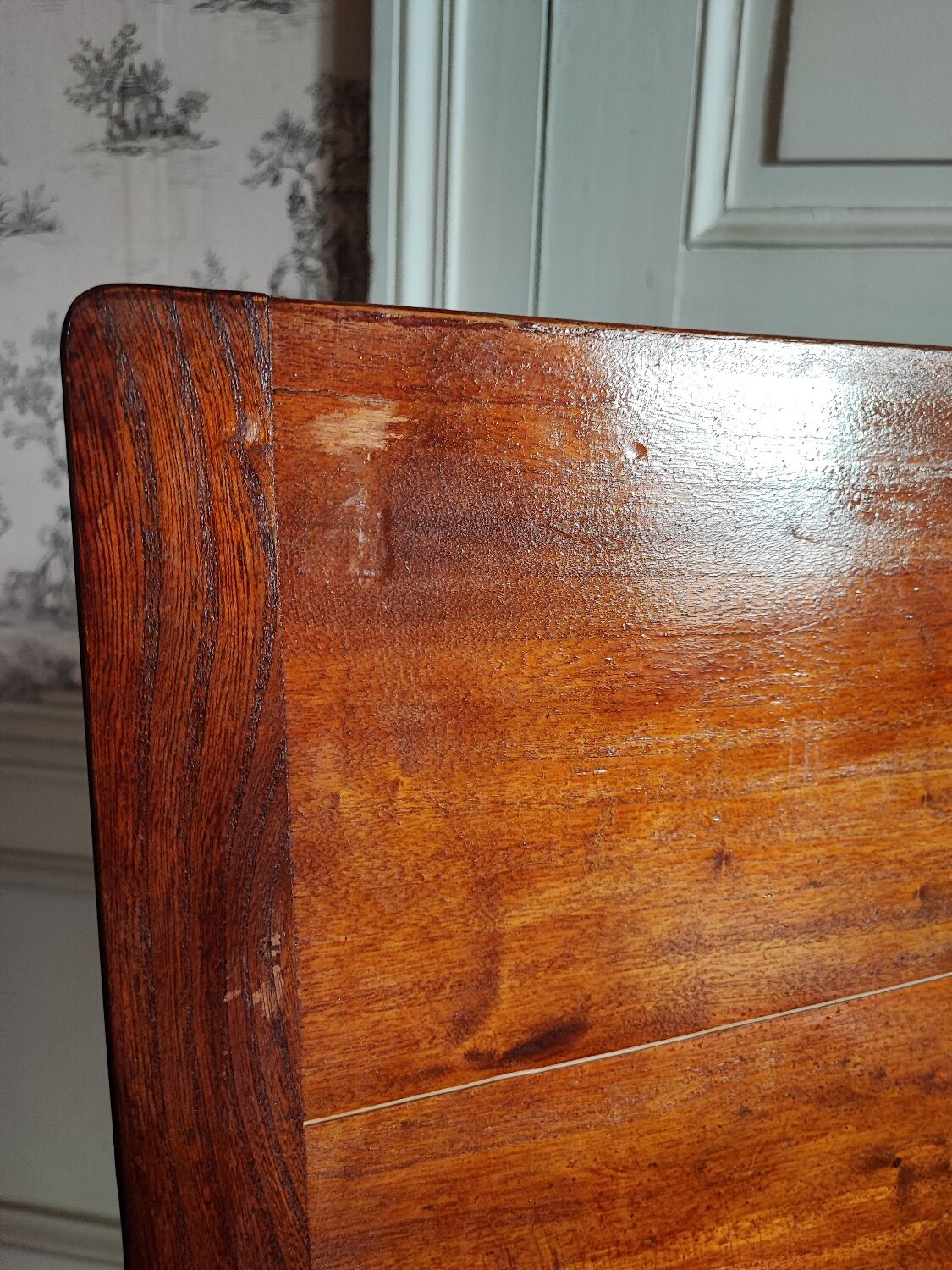 Wooden storage stool