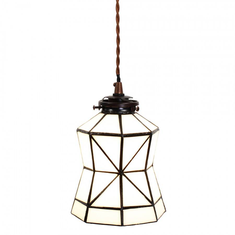 Lampe à suspension Tiffany à boucle