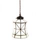 Lampe à suspension Tiffany à boucle