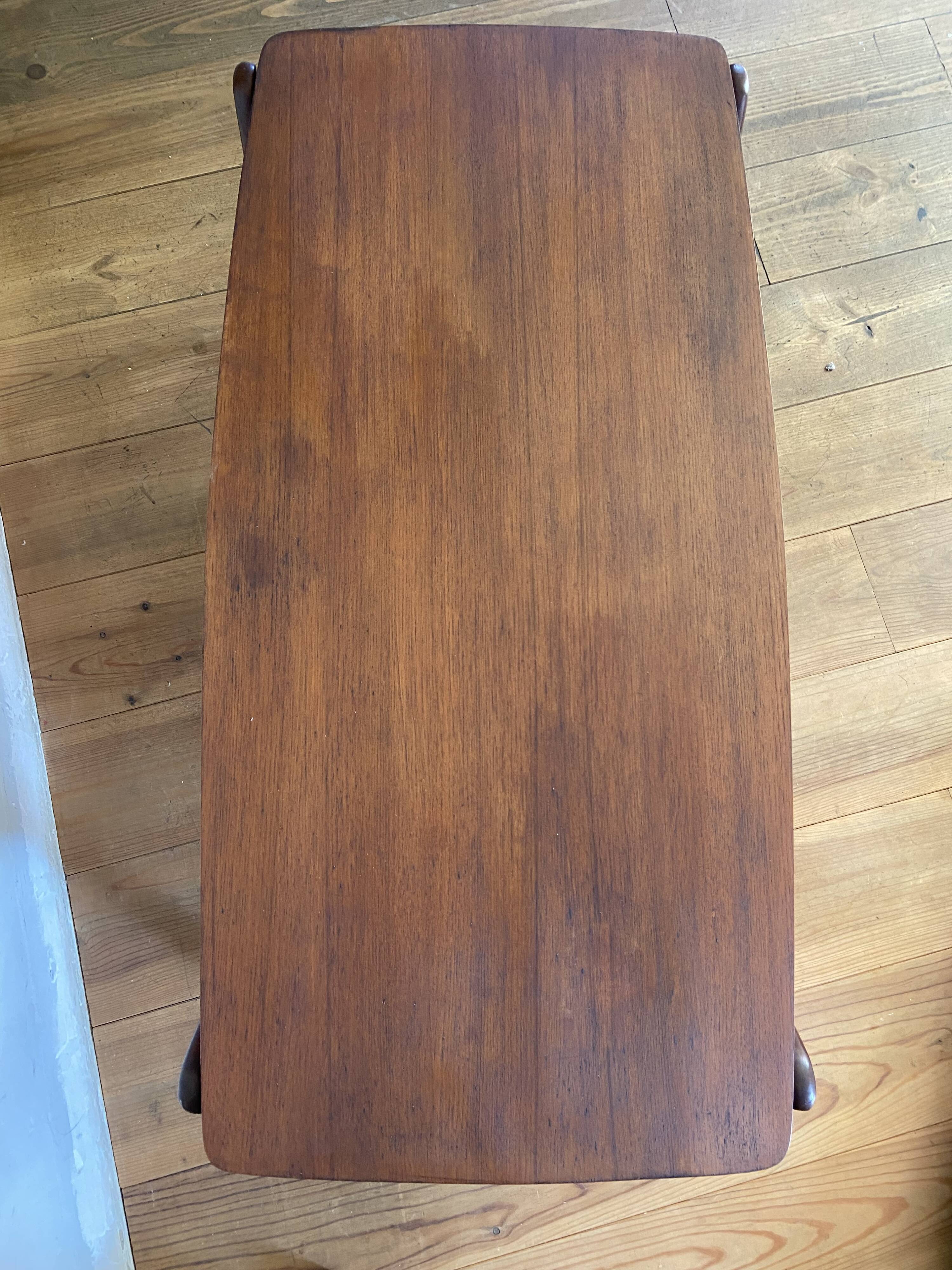 Scandinavian design teak coffee table 60s