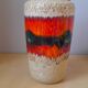 Vase fat lava 70s
