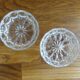 Deux coupelles en cristal de bohême
