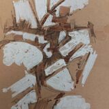 Marie-Paule Duault, abstract gouache on paper, 1950s
