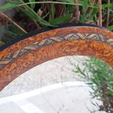 Oval mirror wood and gilding