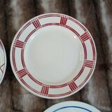 8 mismatched antique dinner plates