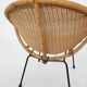 Vintage metal and rattan lounge chair , The Netherlands 1960’s
