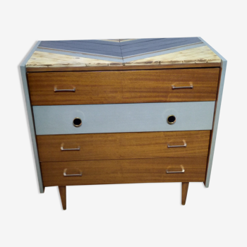 Commode vintage bohème scandinave