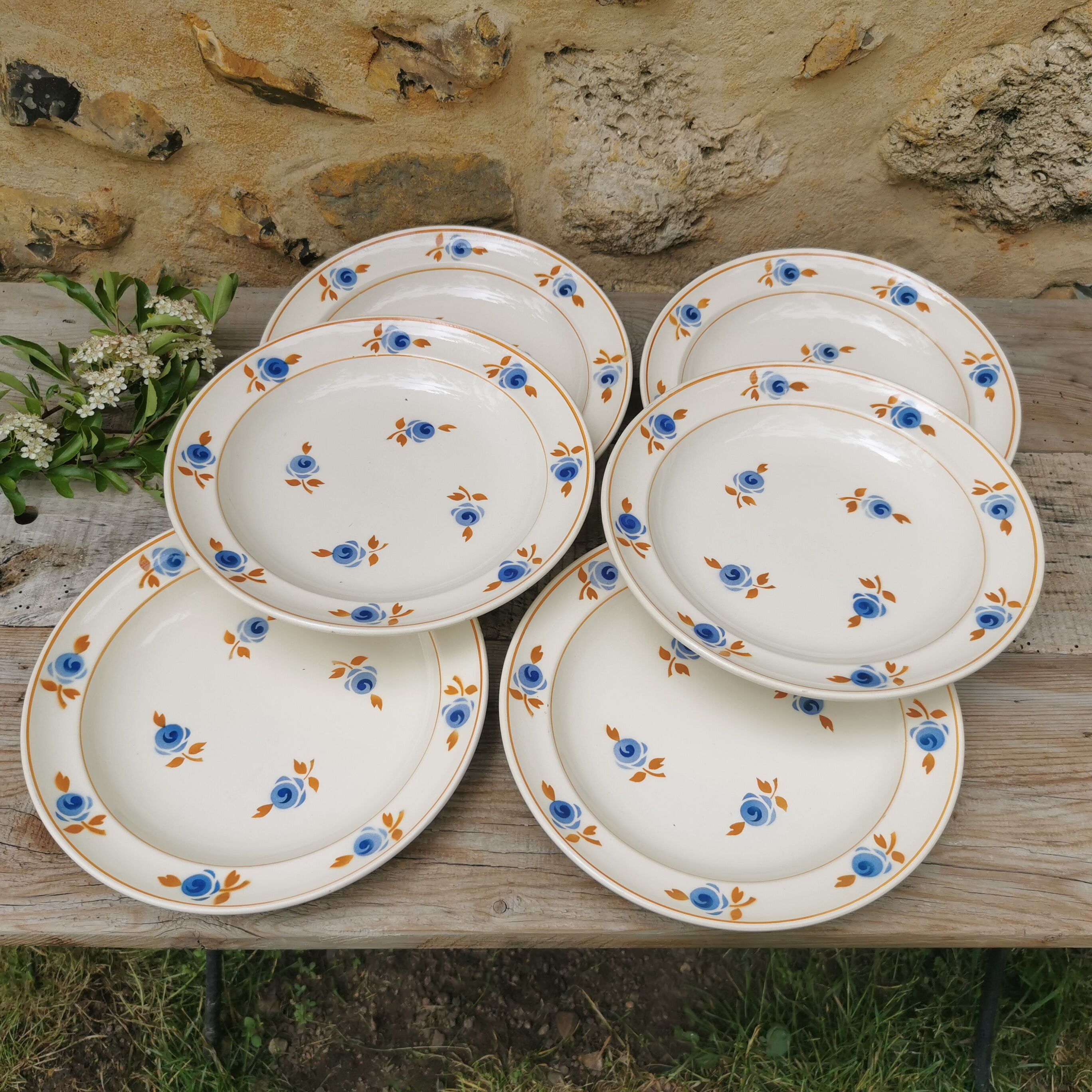 Assiettes plates Hamage Moulin des Loups