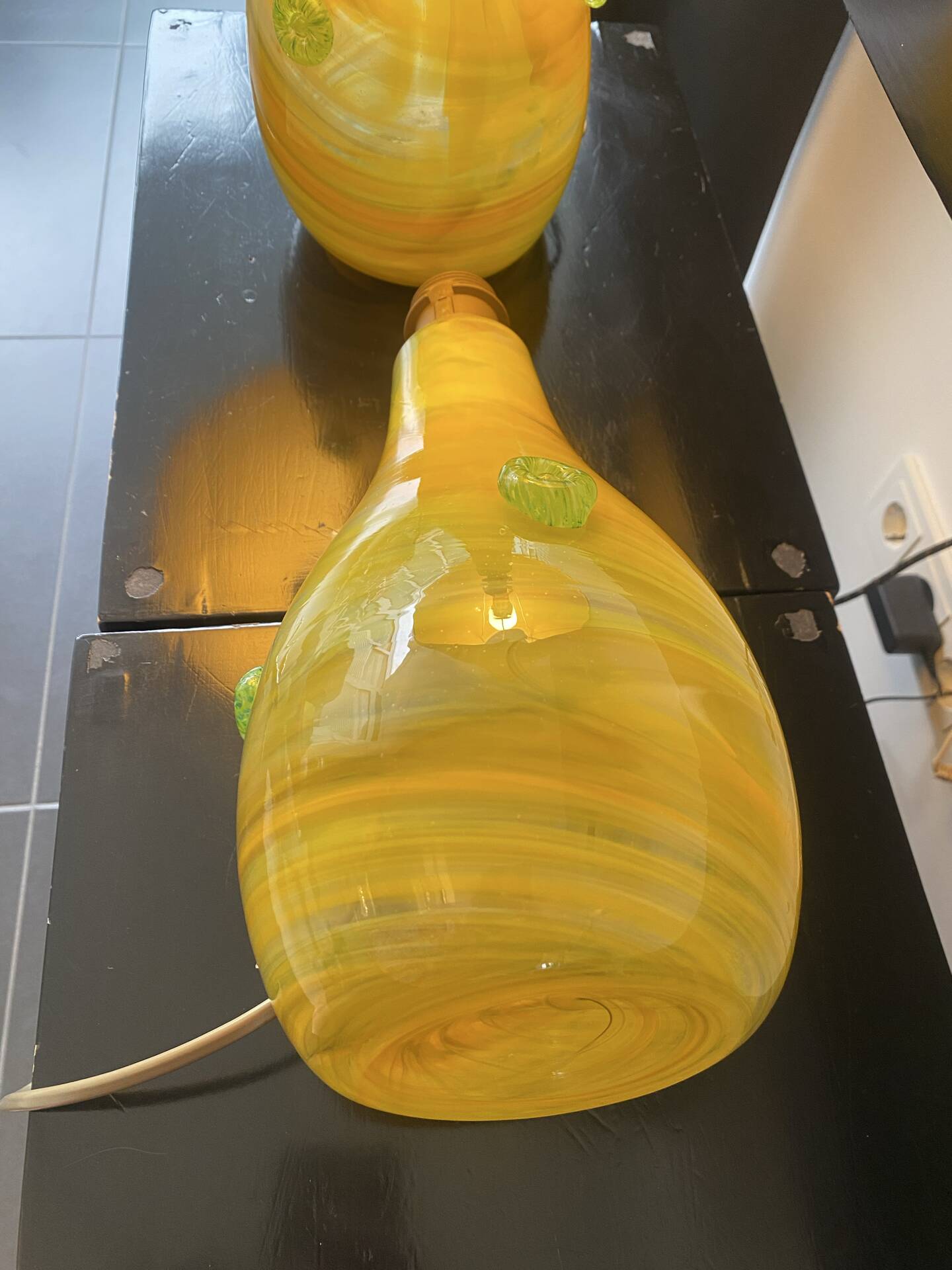Lampes Murano en duo vintage années 90 / 2000
