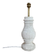 Baluster lamp base, new braided fabric cable.