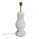 Baluster lamp base, new braided fabric cable.