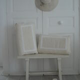 White patinated bench