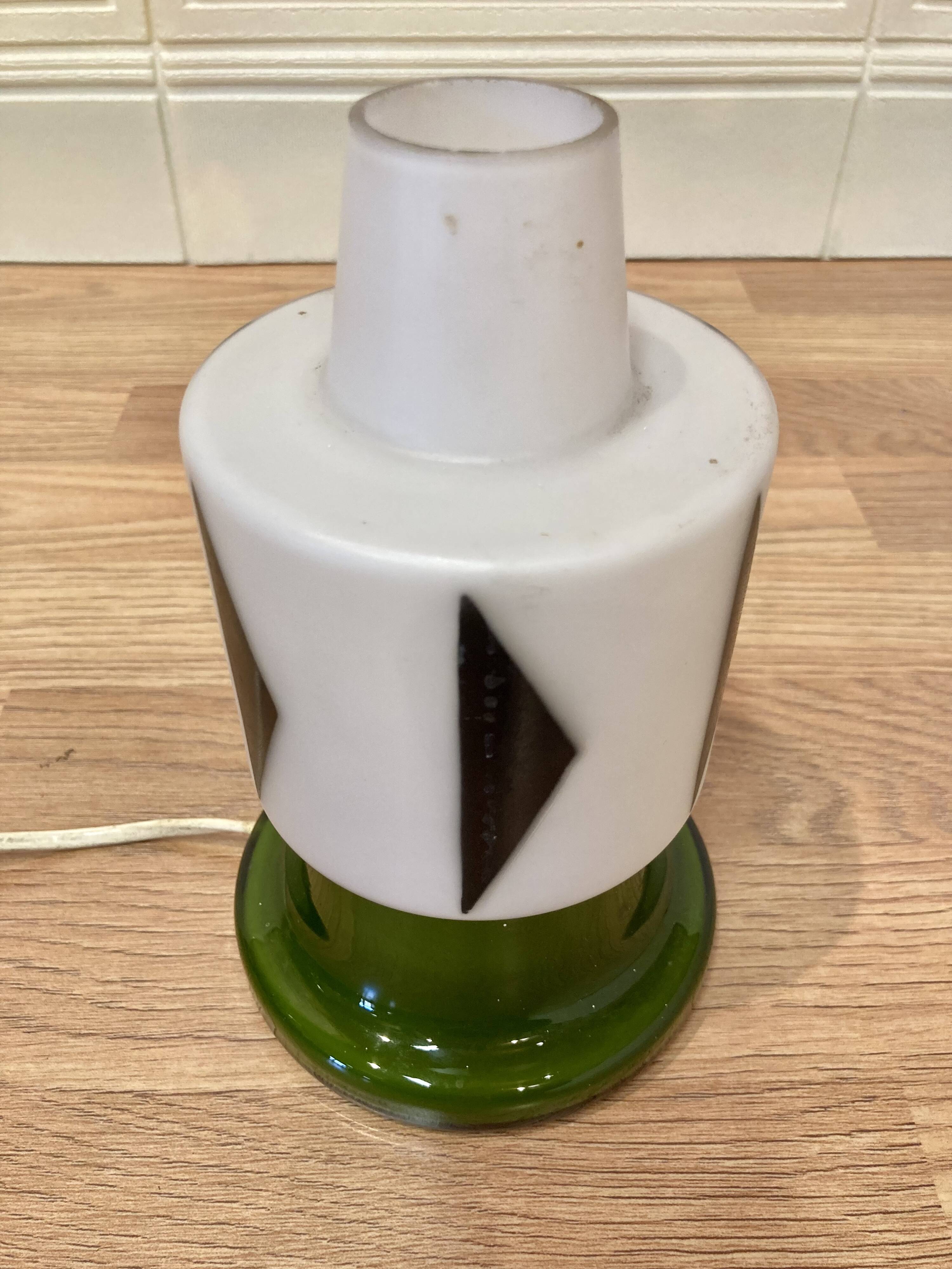 Opaline lamp "Scandinavian design 1950".