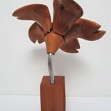 Lamp flower solid wood vintage years