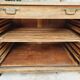 Old cabinet, workbench, kitchen island counter on casters