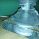 Lamp bases in blown glass, molded, Medici, baluster
