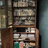 Bibliothèque vitrine Hache fin 18ème