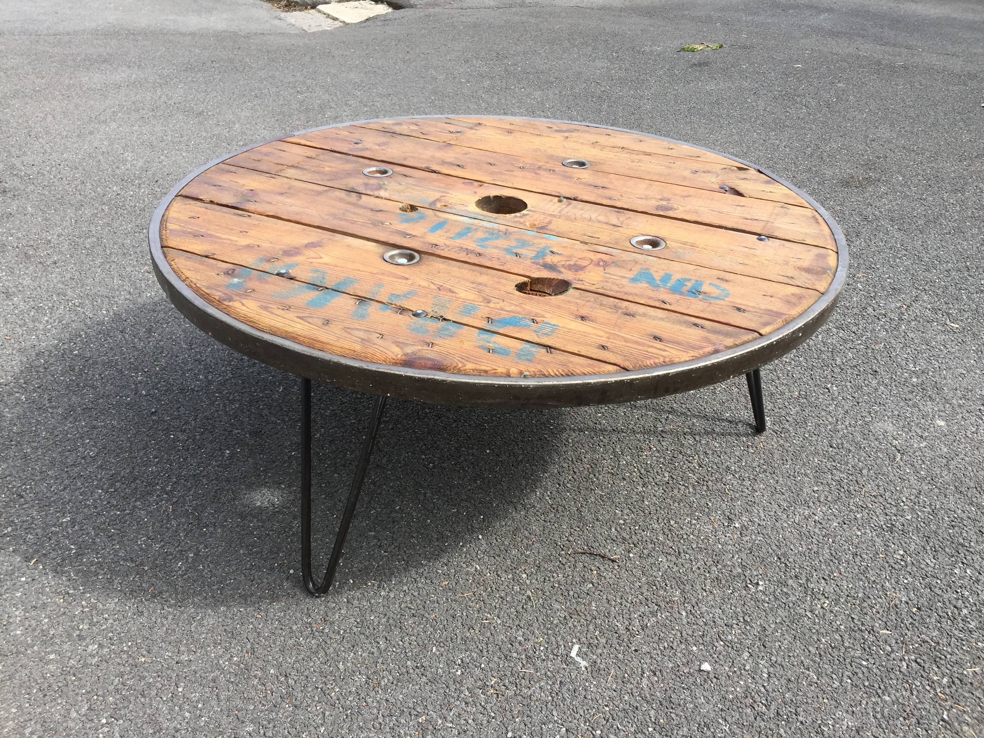 Industrial coffee table