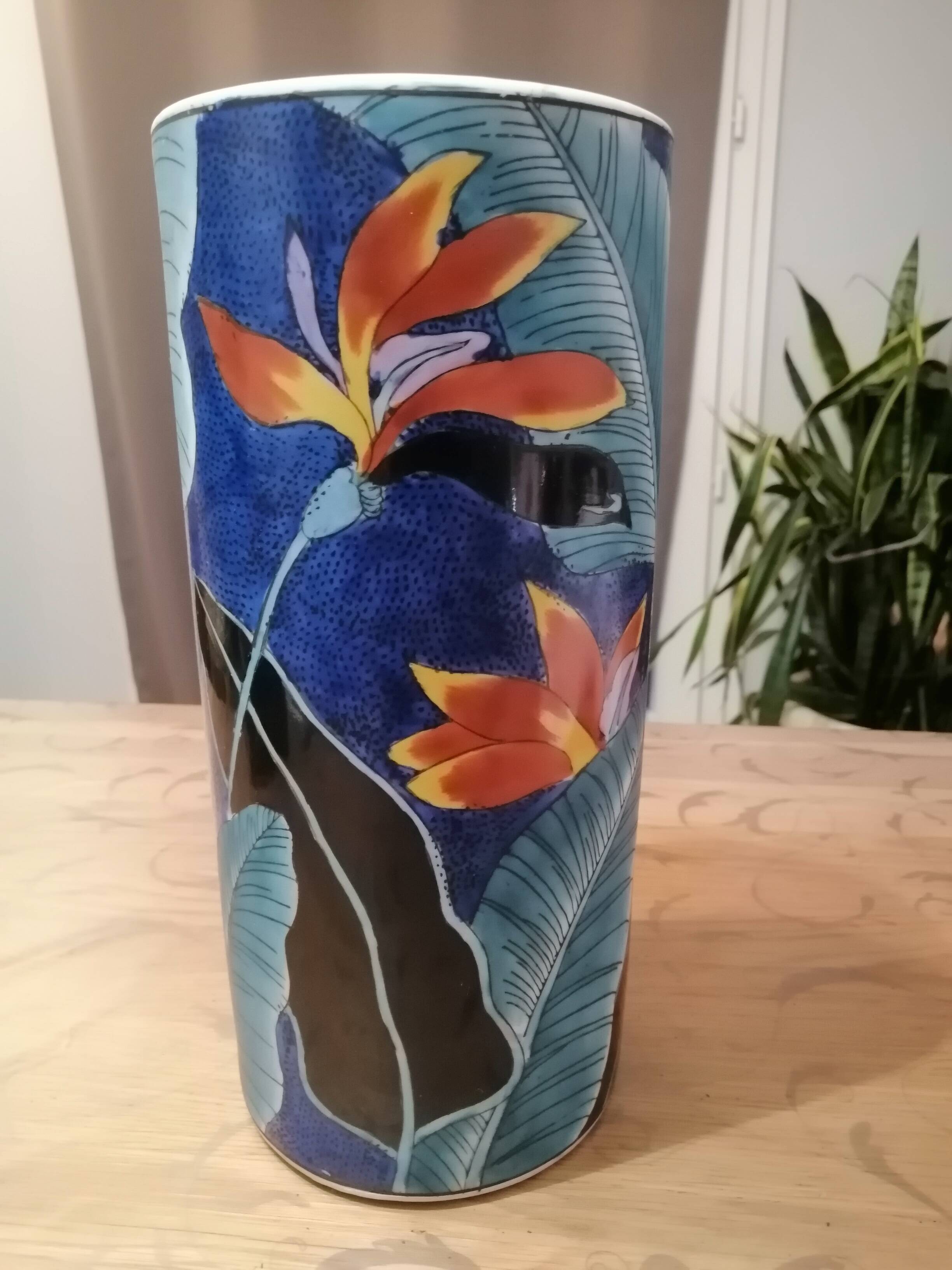 Vase vintage OTOGIRI floral
