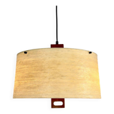 Suspension en teck et en fibre de verre par Erco, années 1960