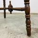 Antique wood carving table with 8 sides