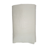 Old embroidered monogrammed sheet EC métis sheet 285 x 200 cm