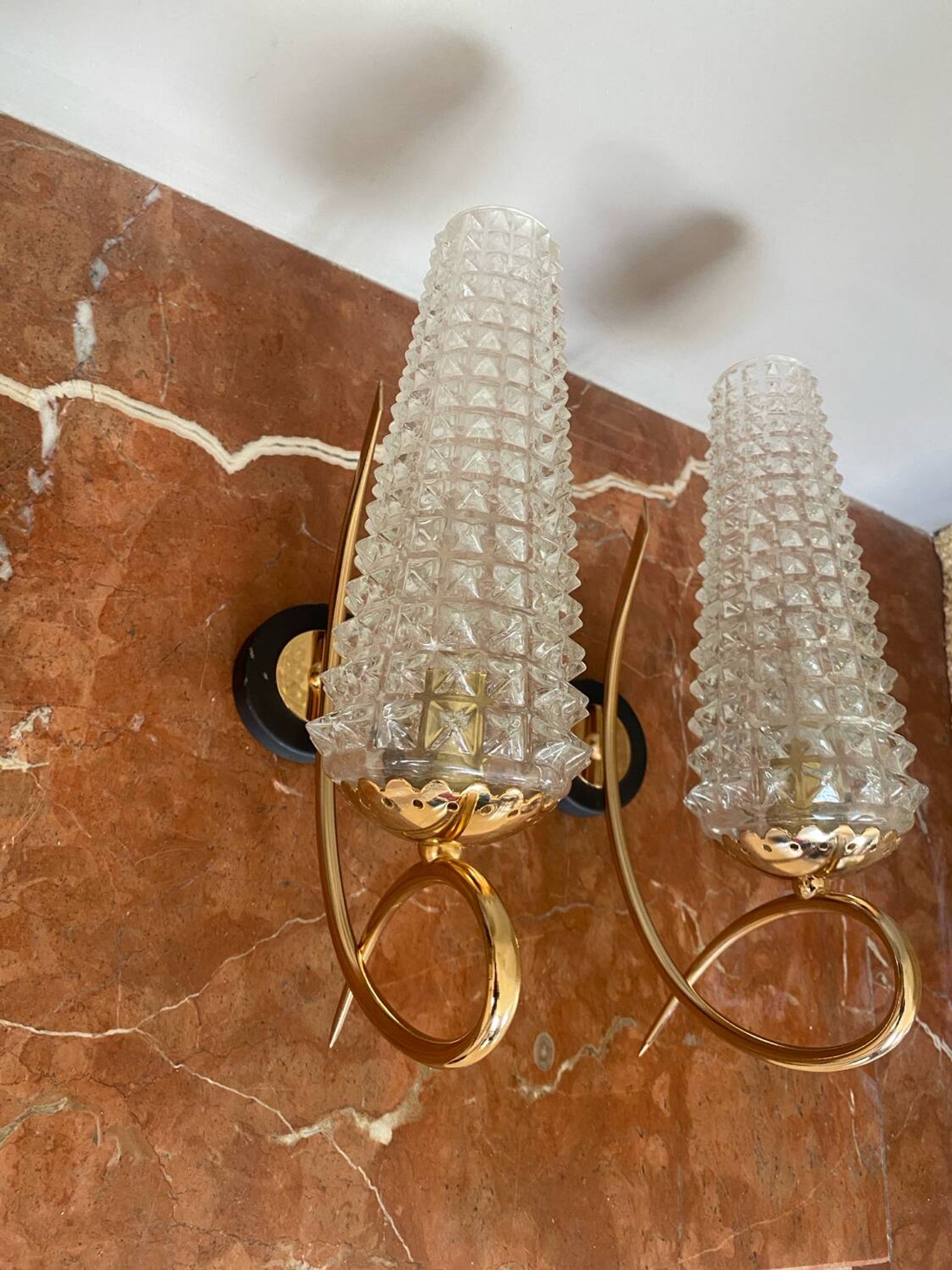 Pair of Arlus wall lights 1960