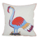 Vintage embroidered cushion cover 46x46 cm