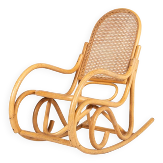 Vintage Thonet style rocking chair