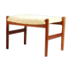 Danish retro 1960s wool teak tabout