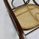 Chaise berçante vintage marron