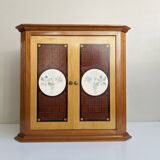 Wall cabinet with inlays, corner cabinet