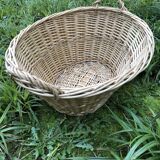 wicker laundry clothing pan
