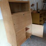 Vintage secretary with compass feet renovated