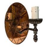 Vintage italian mirrored glass sconces