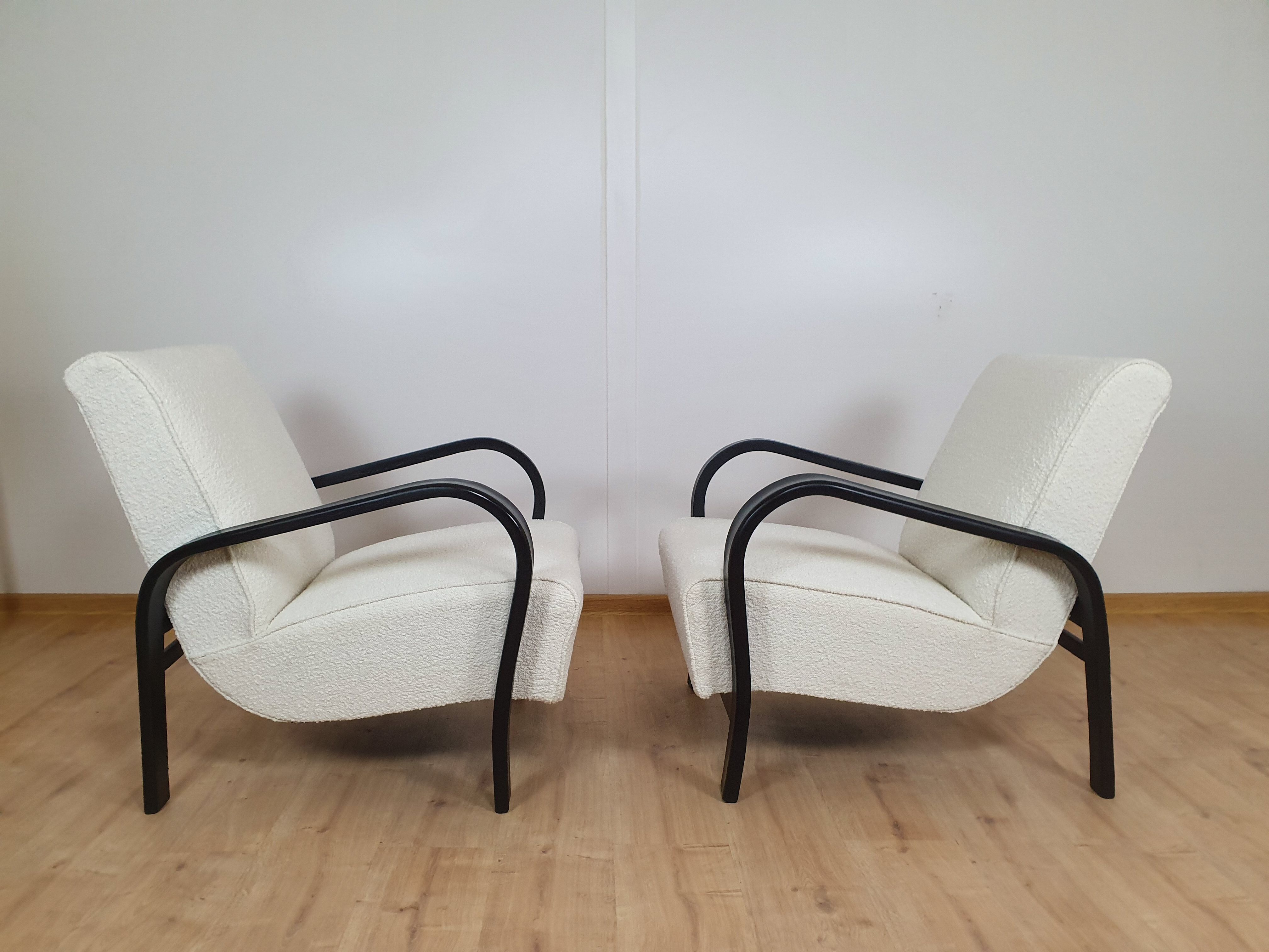Pair of restored armchairs by K.Kozelka & A.Kropacek