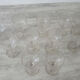 11 old engraved crystal wine or water glasses