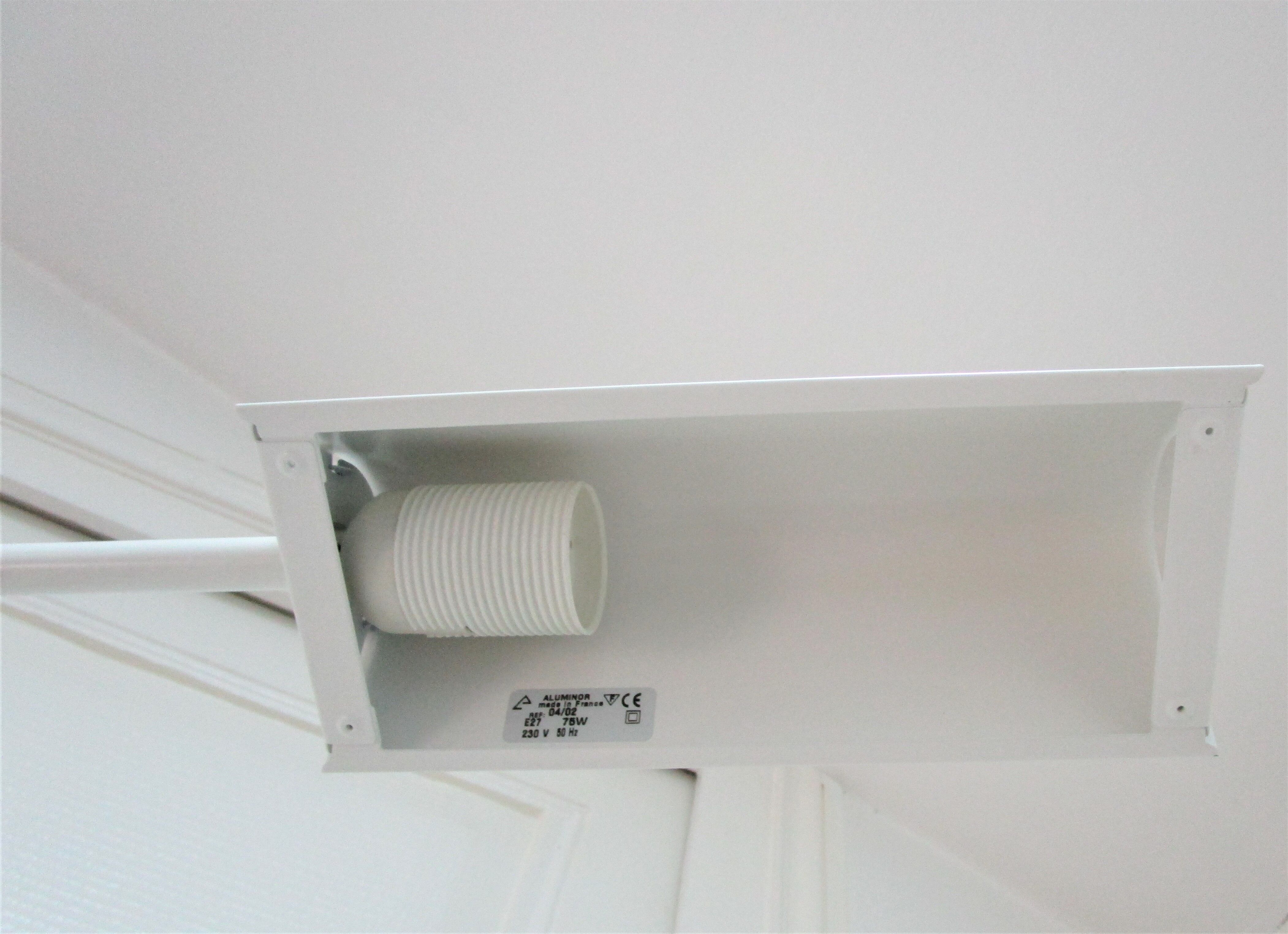 Floor lamp metal white design Aluminor